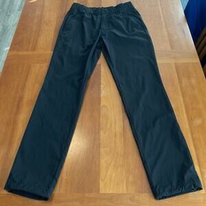 Adidas Black Lightweight Athletic Pants Womens Small Drawcord Hem Windpants